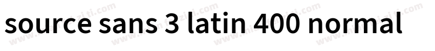 source sans 3 latin 400 normal字体转换